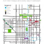 First Friday Art Walk and Shuttle Map