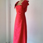 Louis Feraud 1960’s Louis Feraud silk gown in hot pink $1400