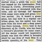 Origins of Green Beer Origins of Green Beer